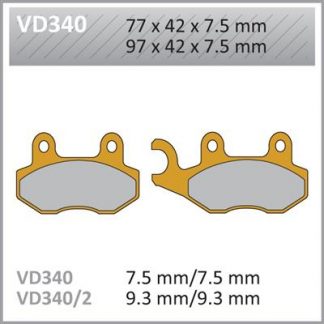 VD340 VESRAH DISC BRAKE PADS