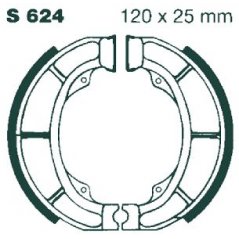 S624 EBC DRUM BRAKE SHOES