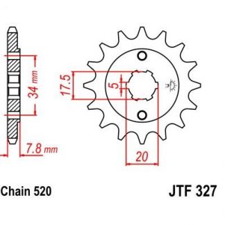 327-14 FRONT SPROCKET