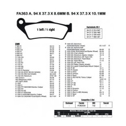 FA363HH EBC SINTERED DISC BRAKE PADS