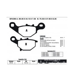 FA396 – EBC DISC BRAKE PADS