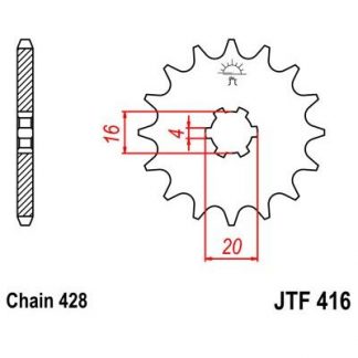 416/425-13 FRONT SPROCKET