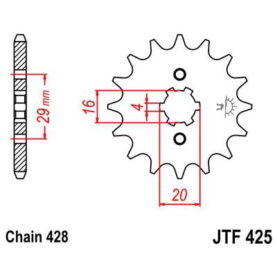 425-15 FRONT SPROCKET