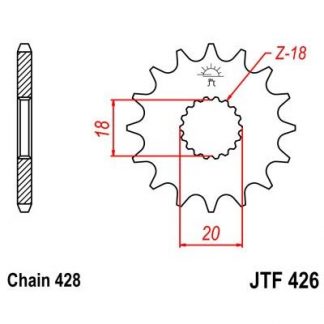 426-14 FRONT SPROCKET