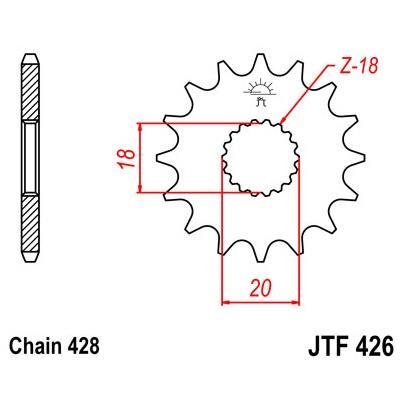 426-14 FRONT SPROCKET