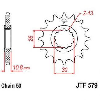 579-16 FRONT SPROCKET