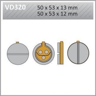 VD320 VESRAH DISC BRAKE PADS