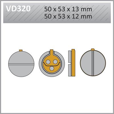 VD320 VESRAH DISC BRAKE PADS