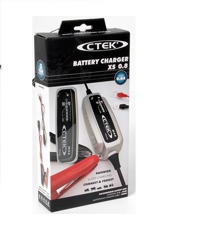 C-TEK BATTERY CHARGER XS – 0.8A 6 STEP CHARGER