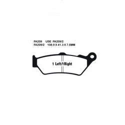 FA209/2 – EBC DISC BRAKE PADS