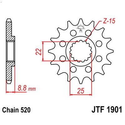 1901-14 FRONT SPROKET