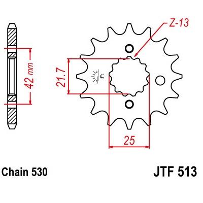 513 / 566-16 FRONT SPROCKET