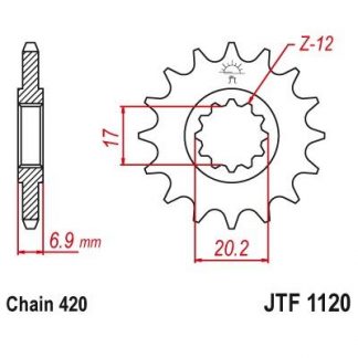 1120-12 FRONT SPROCKET