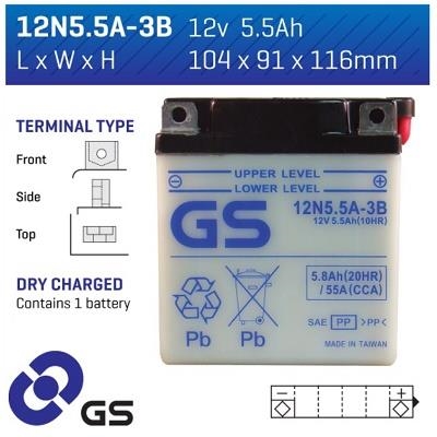 12N55A3B GS BATTERY