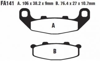 FA141 – EBC DISC BRAKE PADS