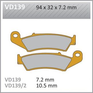 VD139 VESRAH DISC BRAKE PADS