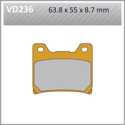 VD236 VESRAH DISC BRAKE PADS