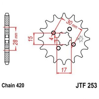 253-15 FRONT SPROCKET
