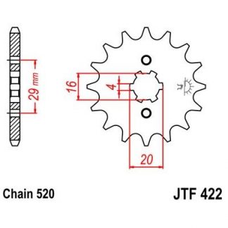 422-12 FRONT SPROCKET