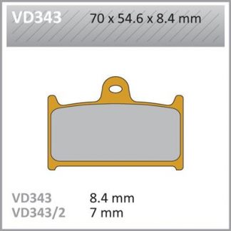 VD343 VESRAH DISC BRAKE PADS