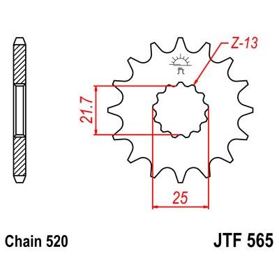 565-15 FRONT SPROCKET