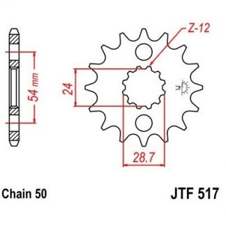 517-17 FRONT SPROCKET