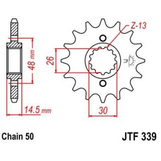 339-17 FRONT SPROCKET