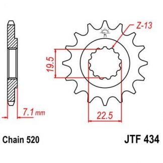434-16 FRONT SPROCKET