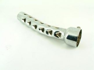 UNIVERSAL EXHAUST BAFFLE WITH BEND 47MM & 8″ LONG