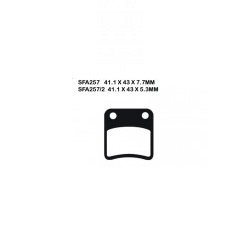 FA257 – EBC DISC BRAKE PADS