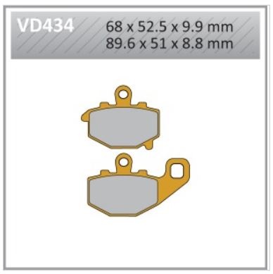 VD434 VESRAH DISC BRAKE PADS