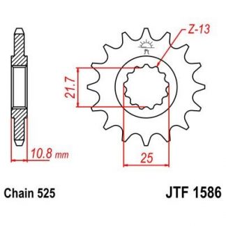 1586-15 FRONT SPROCKET