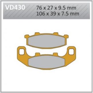 VD430 VESRAH DISC BRAKE PADS