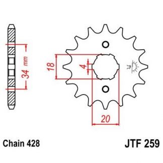 259-14 FRONT SPROCKET