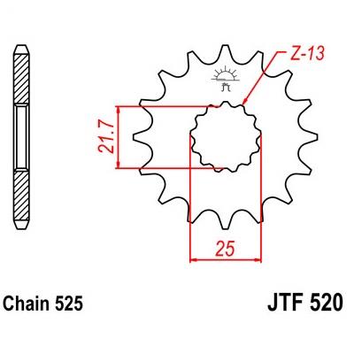 520-17 FRONT SPROCKET