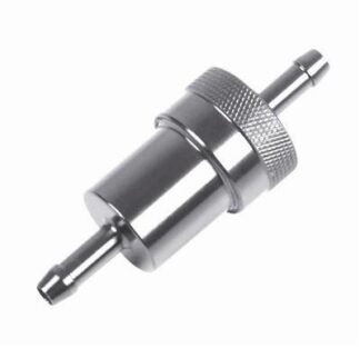 SILVER ALLOY FUEL FILTER – GEAR GREMLIN