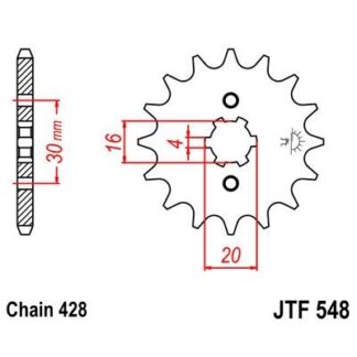 548-14 FRONT SPROCKET