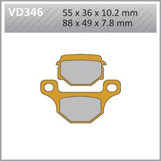 VD346 VESRAH DISC BRAKE PADS