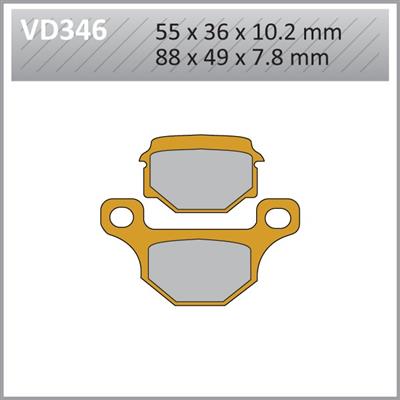 VD346 VESRAH DISC BRAKE PADS