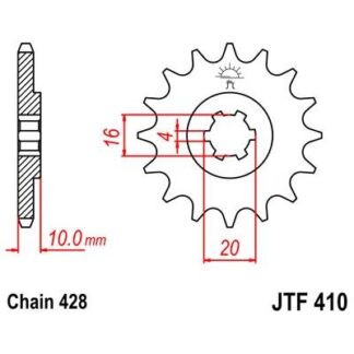 410-14 FRONT SPROCKET