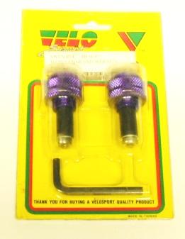 HANDLEBAR END WEIGHT – PURPLE TO SUIT RENTHAL HANDLEBARS