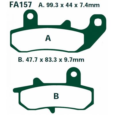 FA157R – EBC DISC BRAKE PADS OFF ROAD COMPOUND