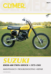 CLYMER MANUAL – RM50-400 TWO STROKE 1975 – 1981