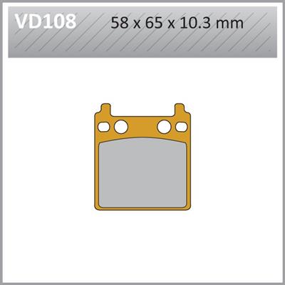 VD108 VESRAH DISC BRAKE PADS
