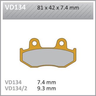 VD134 VESRAH DISC BRAKE PADS