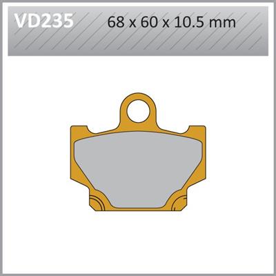 VD235 VESRAH DISC BRAKE PADS