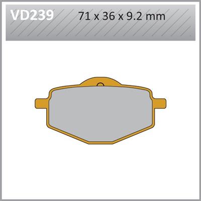 VD239 VESRAH DISC BRAKE PADS