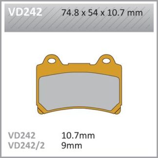 VD242 VESRAH DISC BRAKE PADS