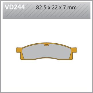 VD244 VESRAH DISC BRAKE PADS
