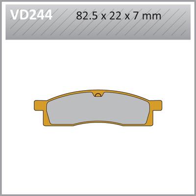 VD244 VESRAH DISC BRAKE PADS